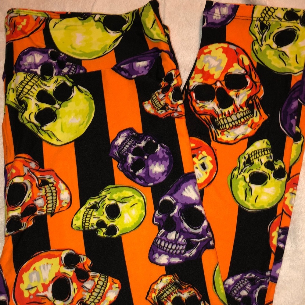 Lularoe HALLOWEEN SKULL leggings! TC2